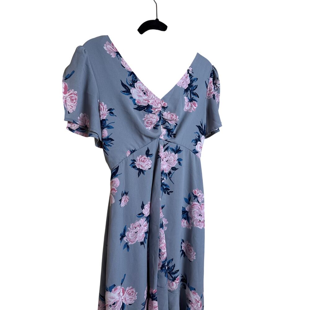 Gray Candies Dress with Pink Flowers - Picture 2 of 6
